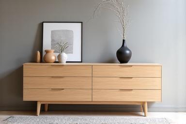 Modern design dressoir van esdoorn